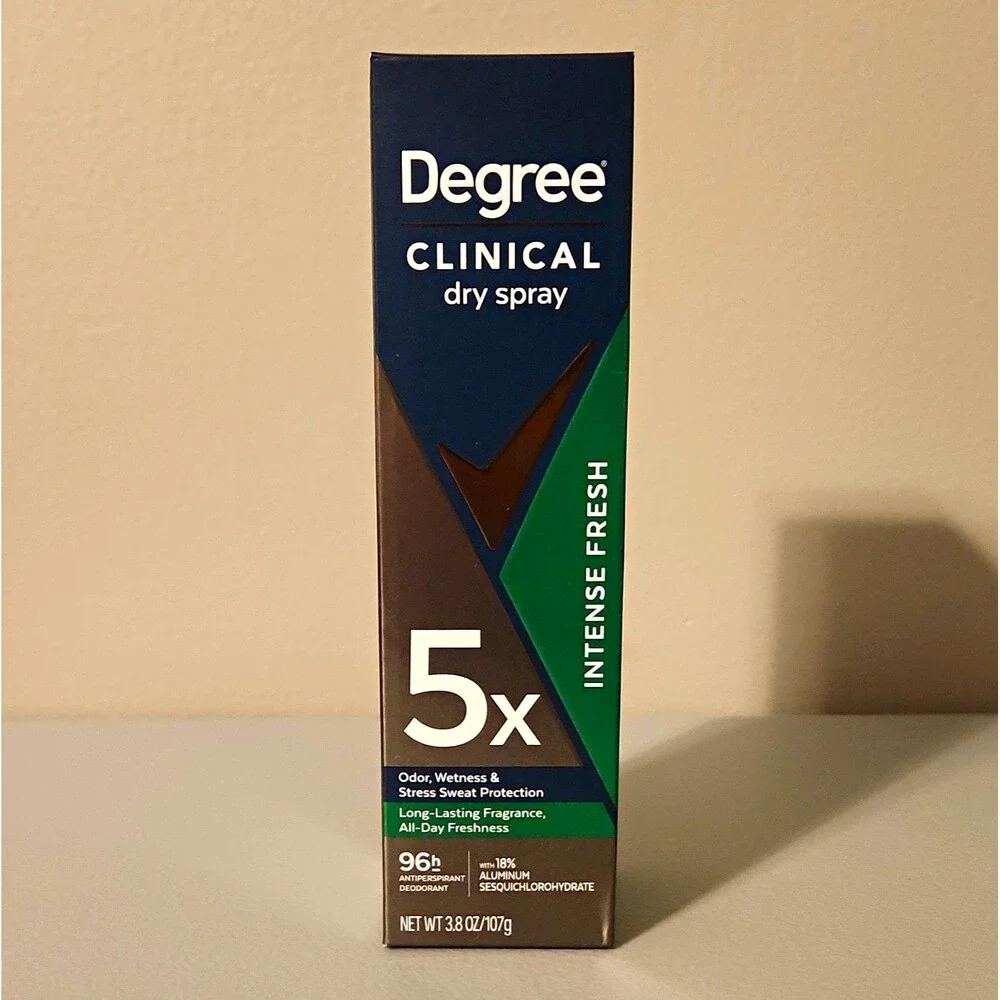 Degree Clinical 96H Dry Spray Antiperspirant Deodorant Intense Fresh 3.8 oz